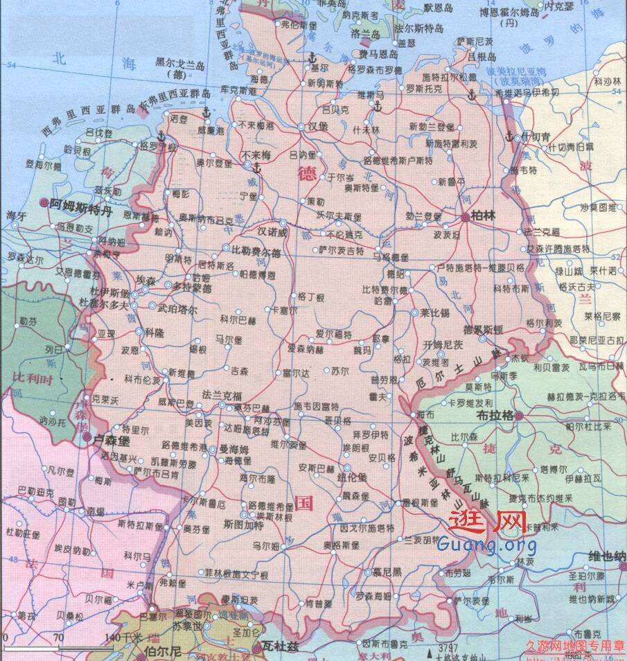 德国地形图