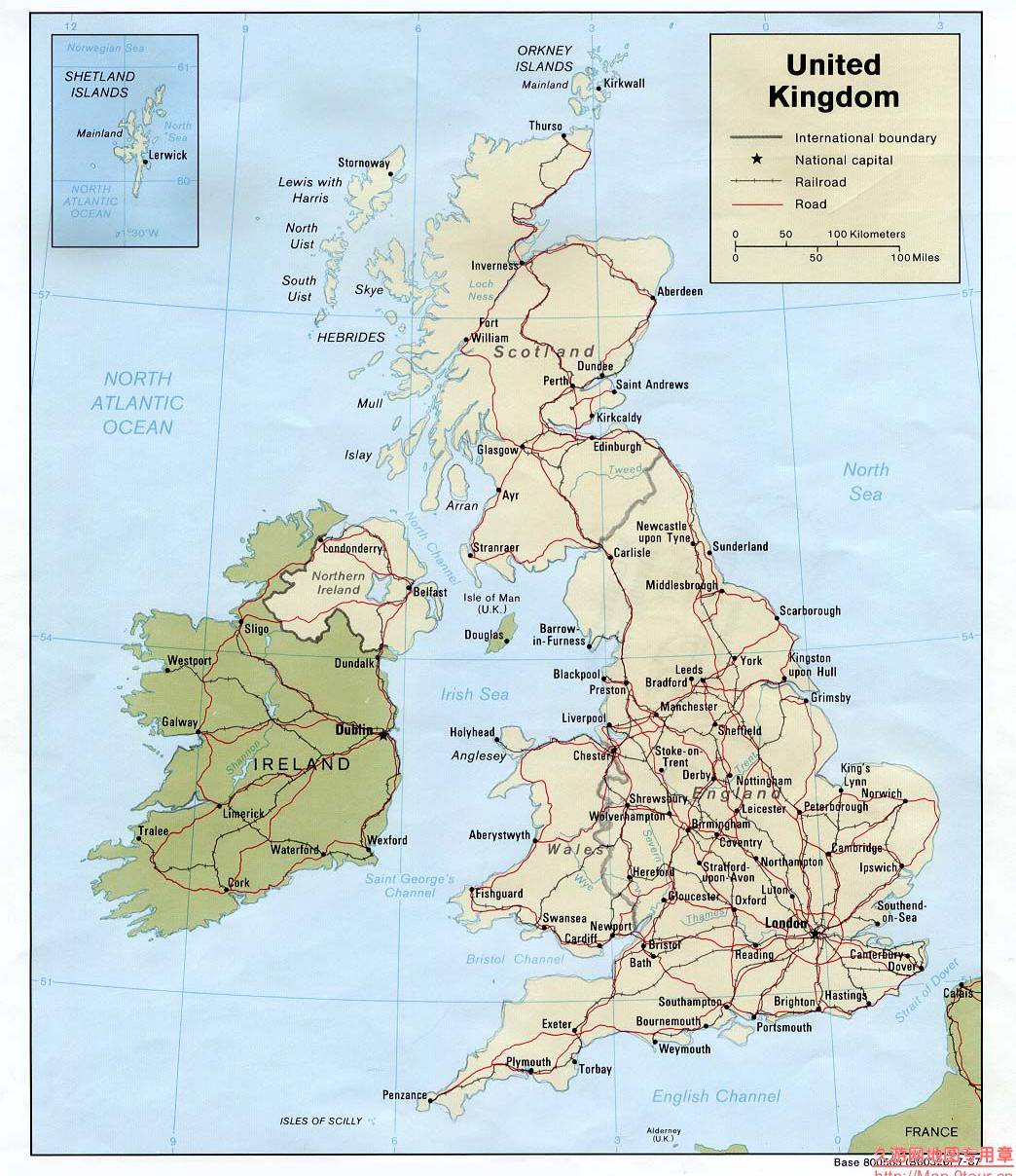英国交通地图