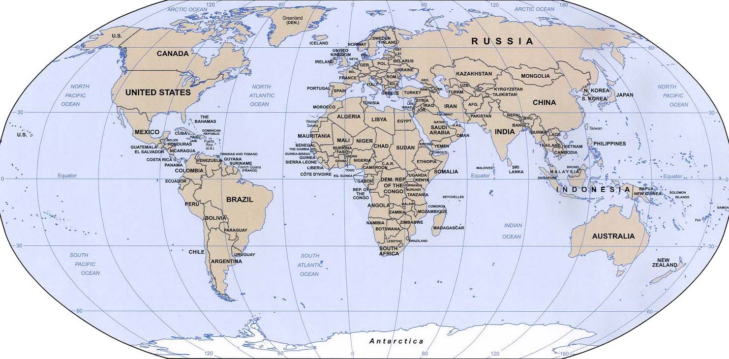 世界政区图