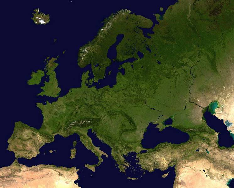 欧洲卫星图,高清中文版