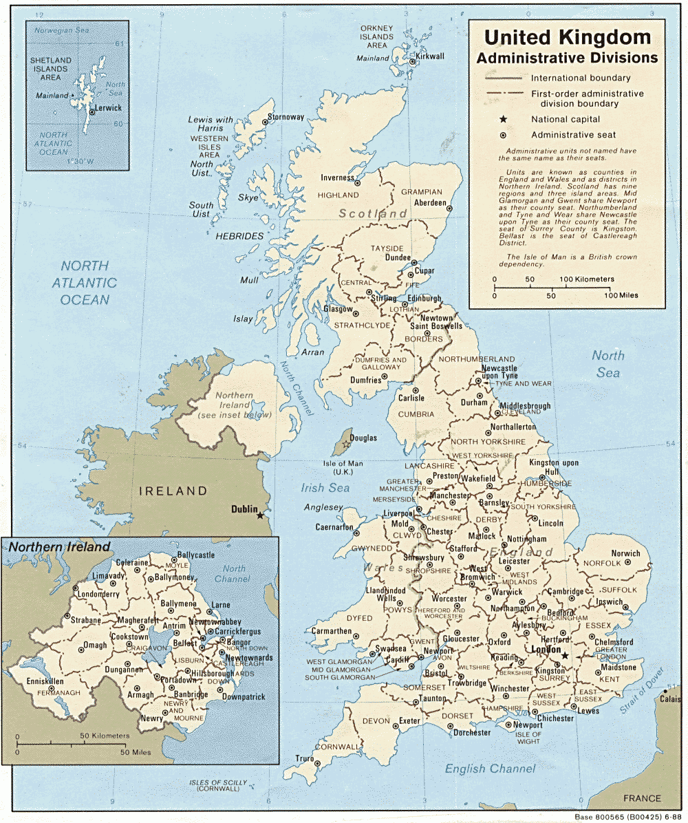 英格兰地图