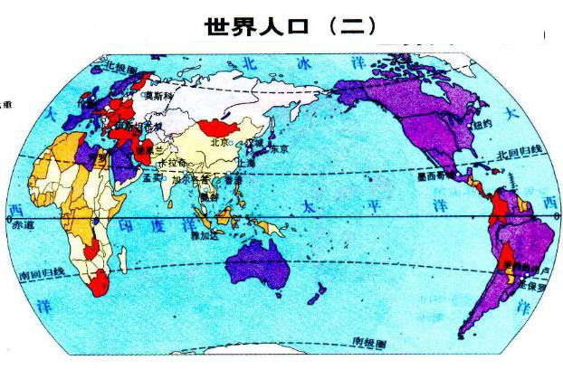 世界人口地图