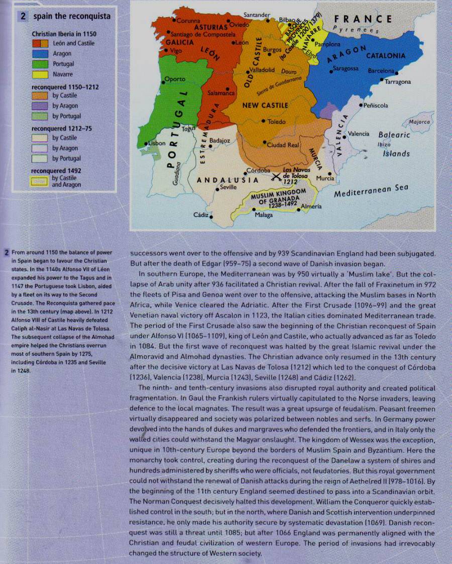 中世纪西班牙地图