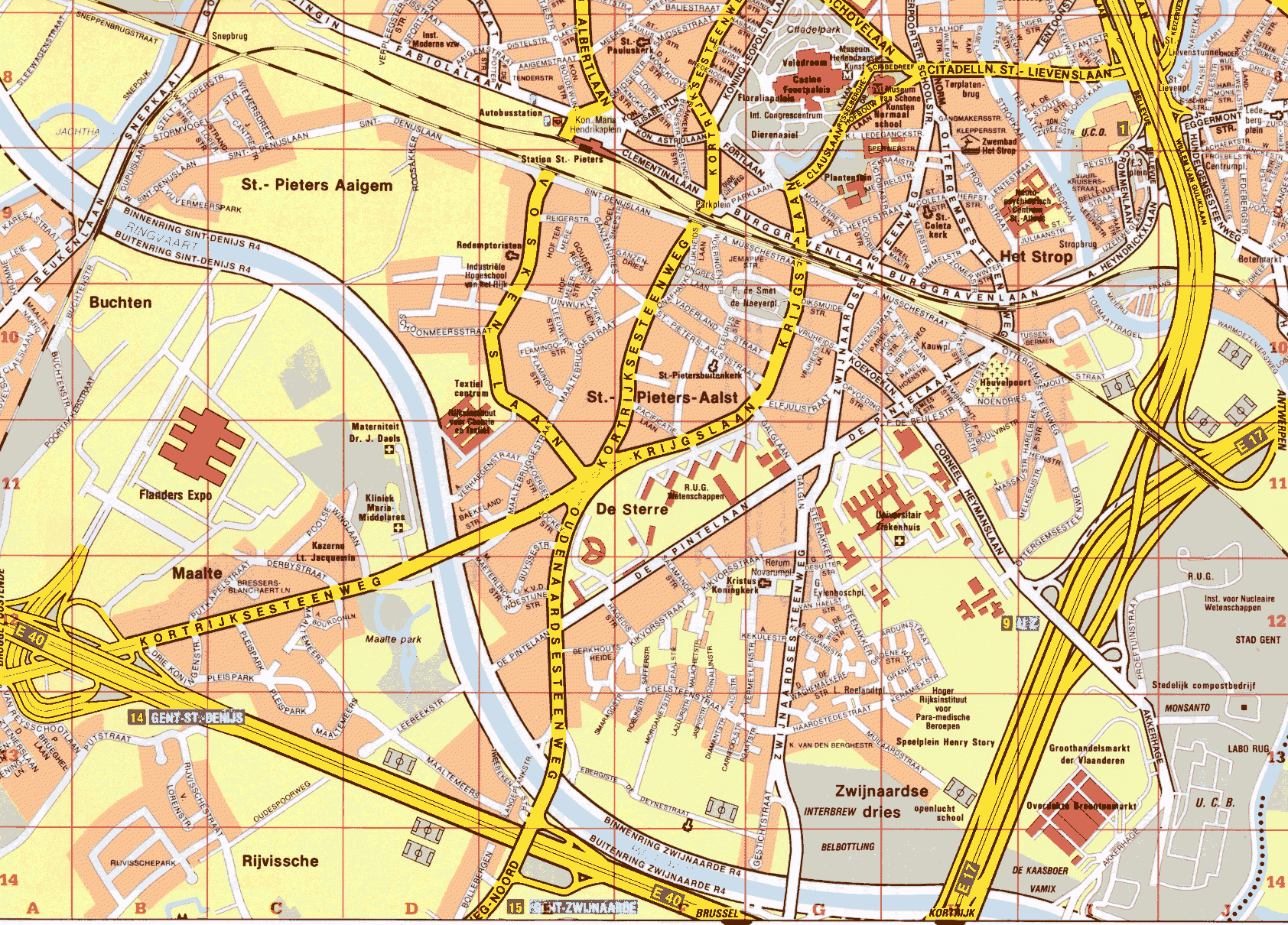 比利时根特地图