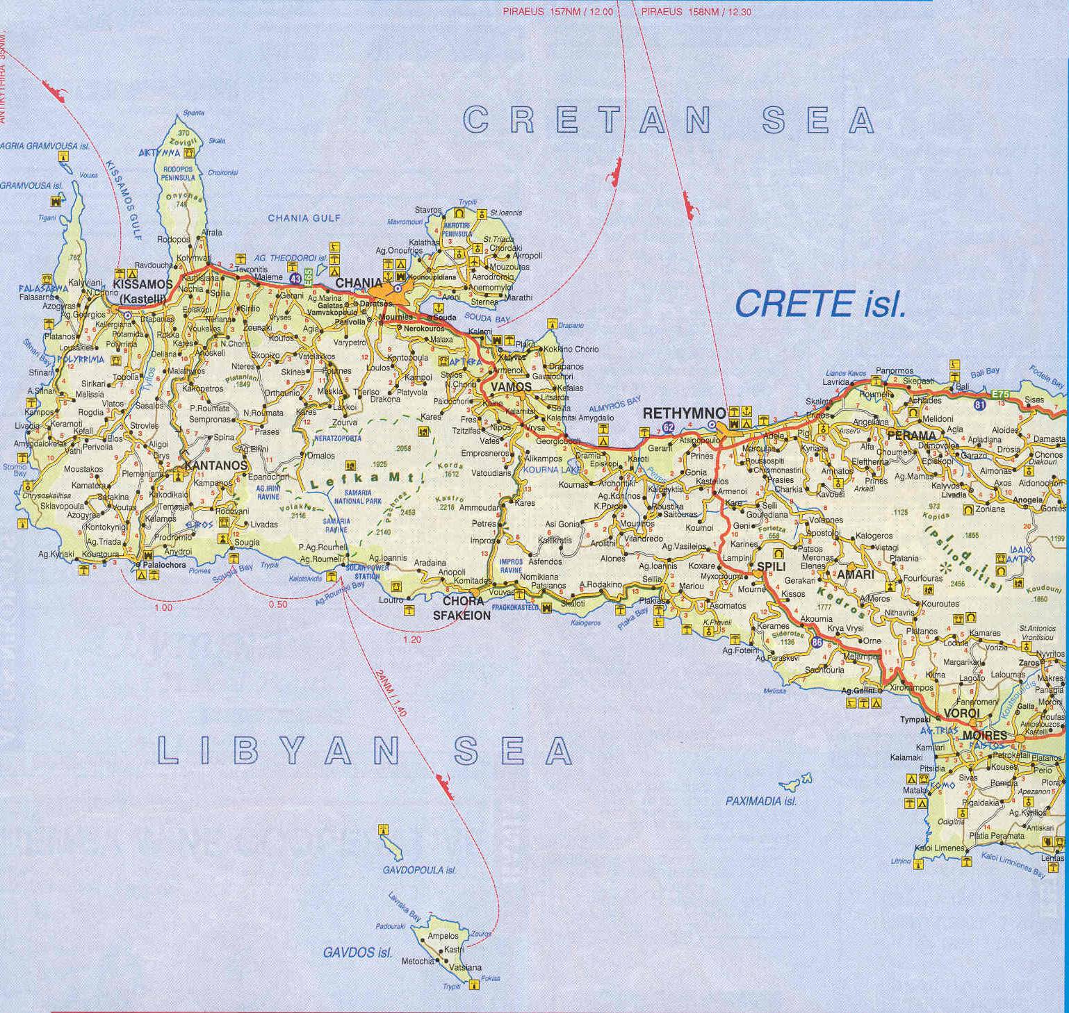 希腊克里特地图