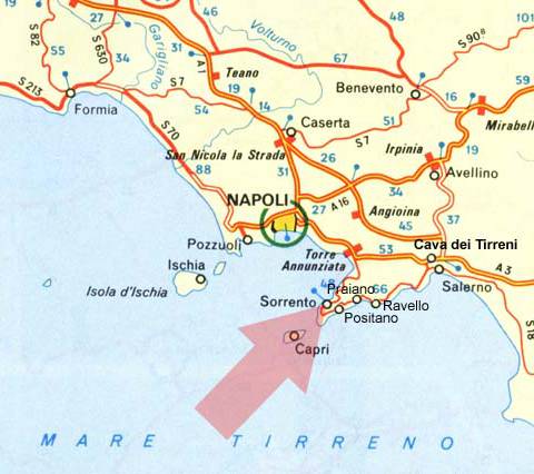 意大利-索伦多地图