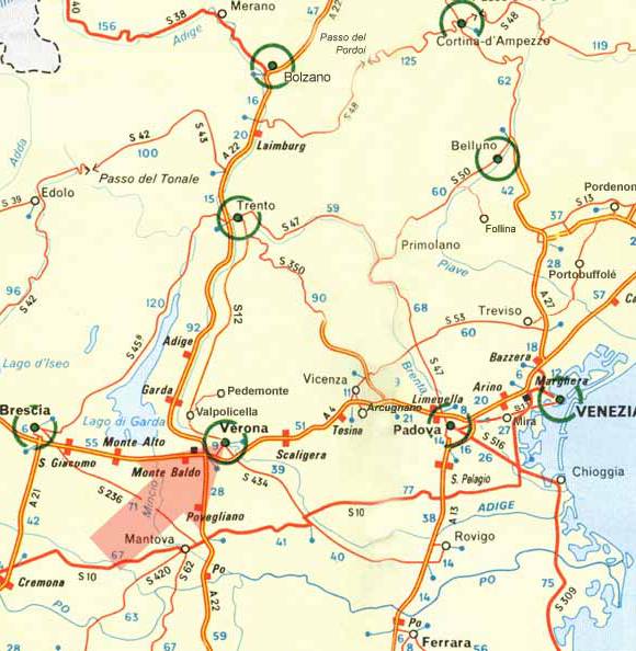 意大利-威洛纳地图