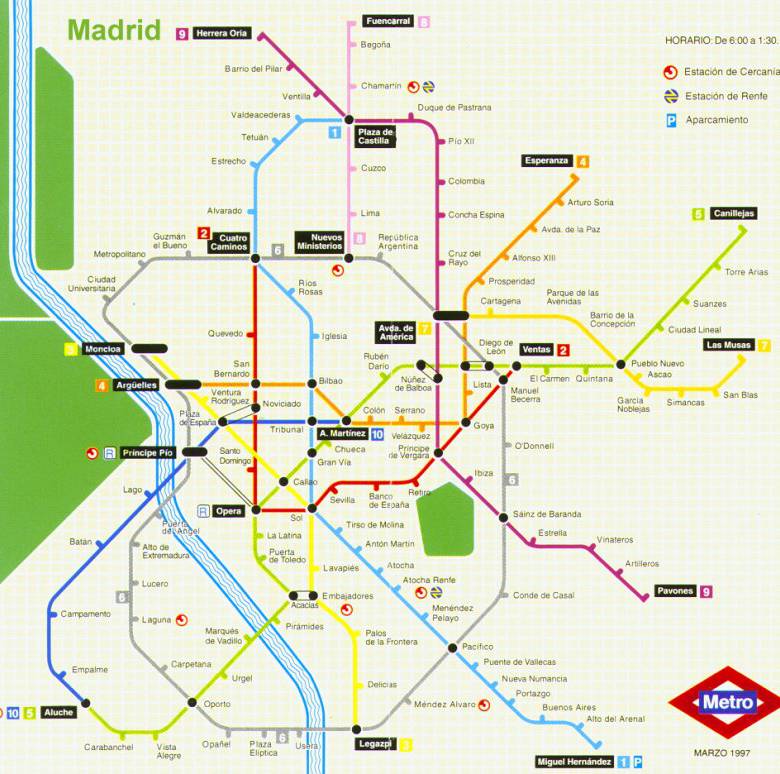 西班牙-马德里地图