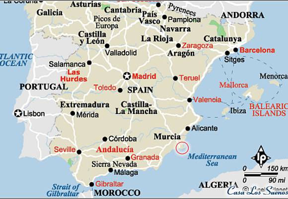 西班牙-马拉加地图