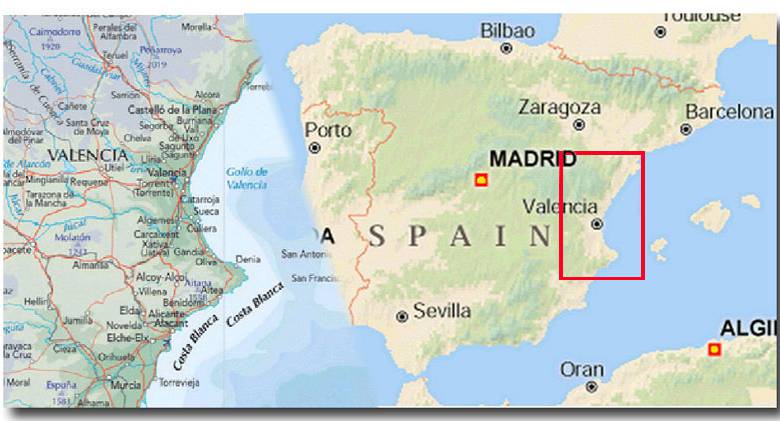 西班牙-瓦伦西亚地图