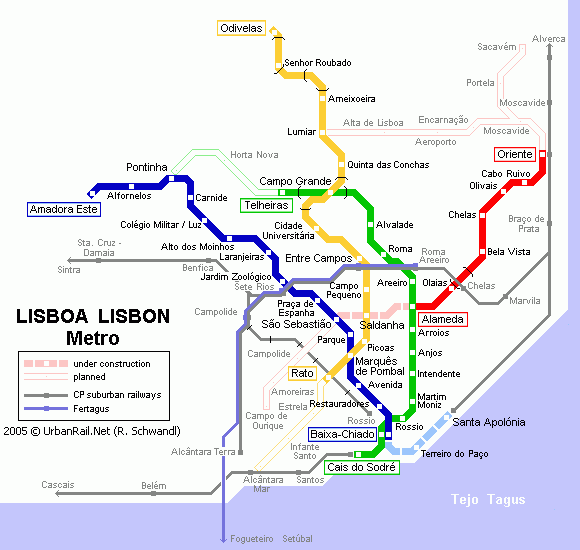葡萄牙-里斯本地图