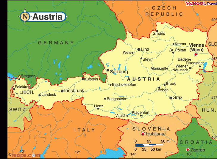 奥地利地图