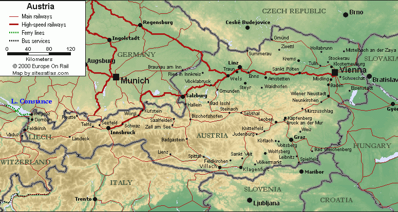 奥地利地图