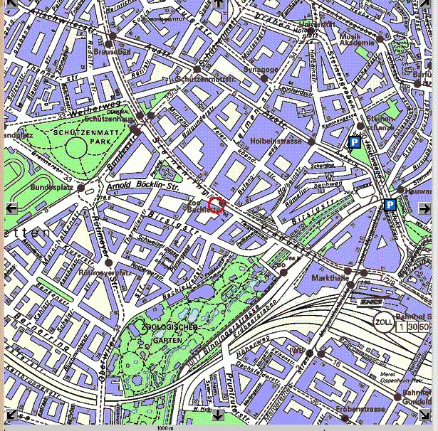 瑞士-巴塞爾地图