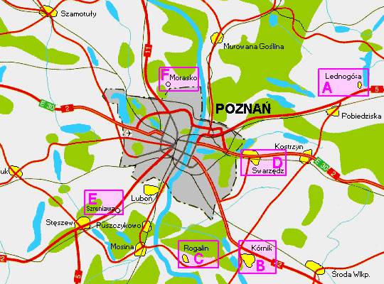 波兰-波茲南地图,波兰地图高清中文版