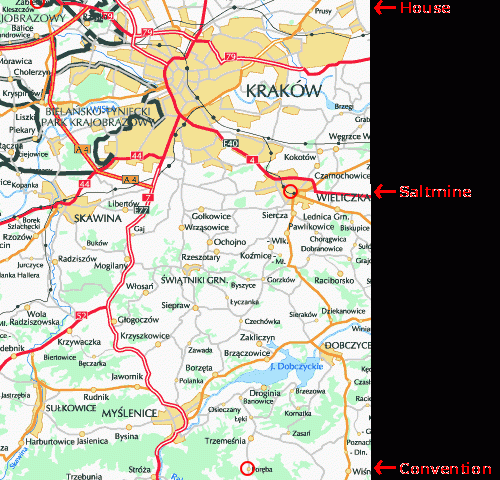波兰-克拉科夫地图
