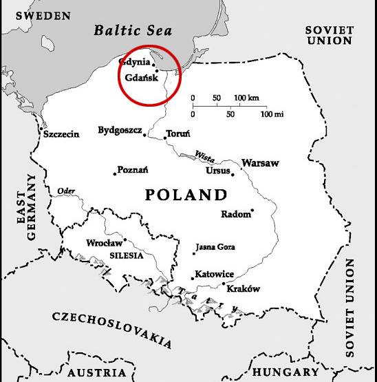 波兰-格但斯克地图,波兰地图高清中文版