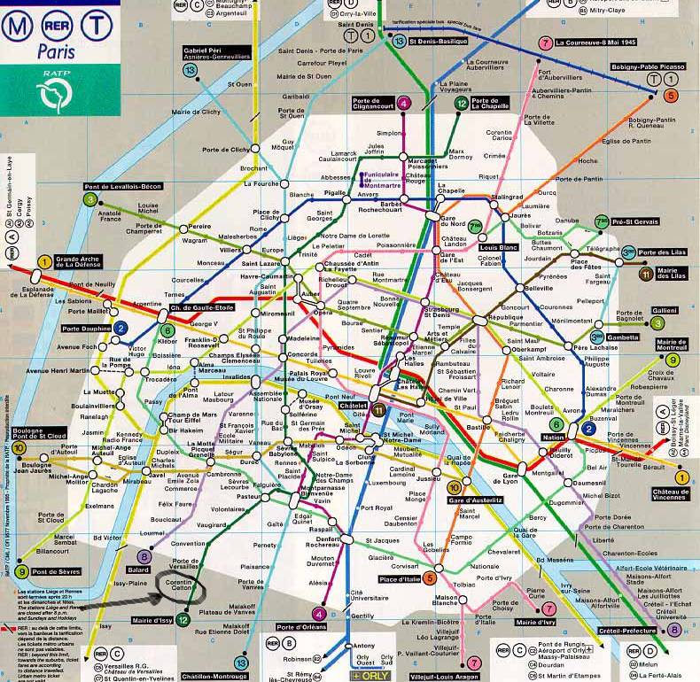 法国-巴黎地图