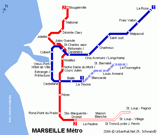 法国-马赛地图