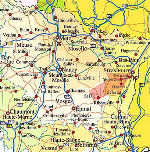法国-斯特拉斯堡地图,法国地图高清中文版