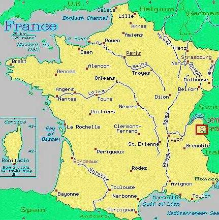 法国-夏慕尼地图