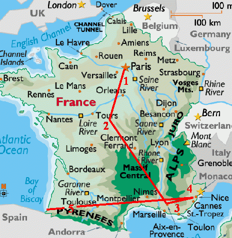 法国-尼斯地图