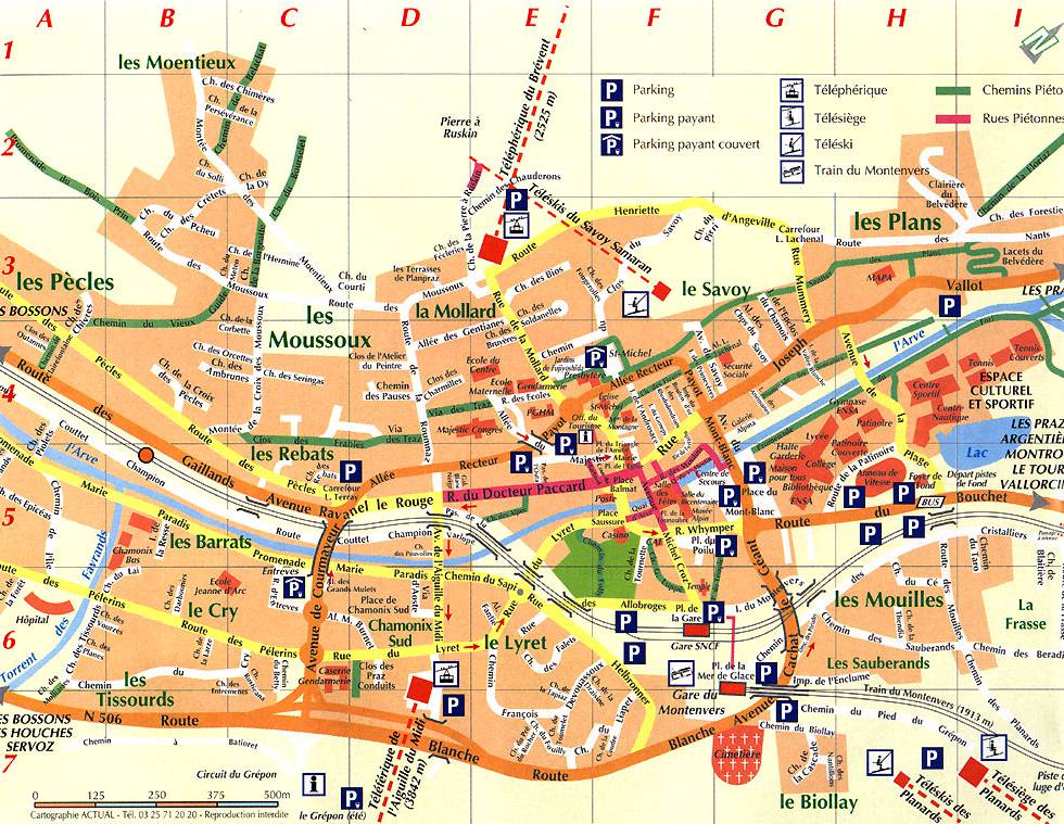 法国-夏慕尼地图
