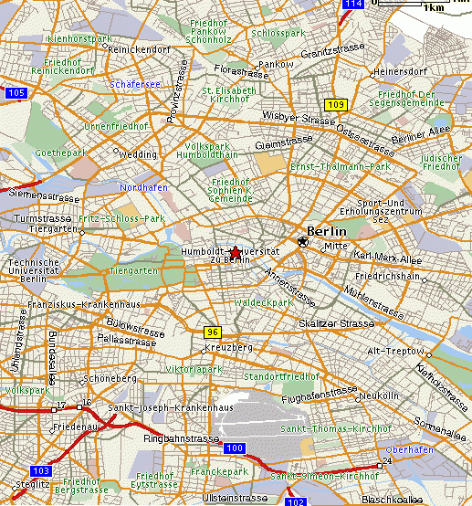 德国-柏林地图,德国地图高清中文版
