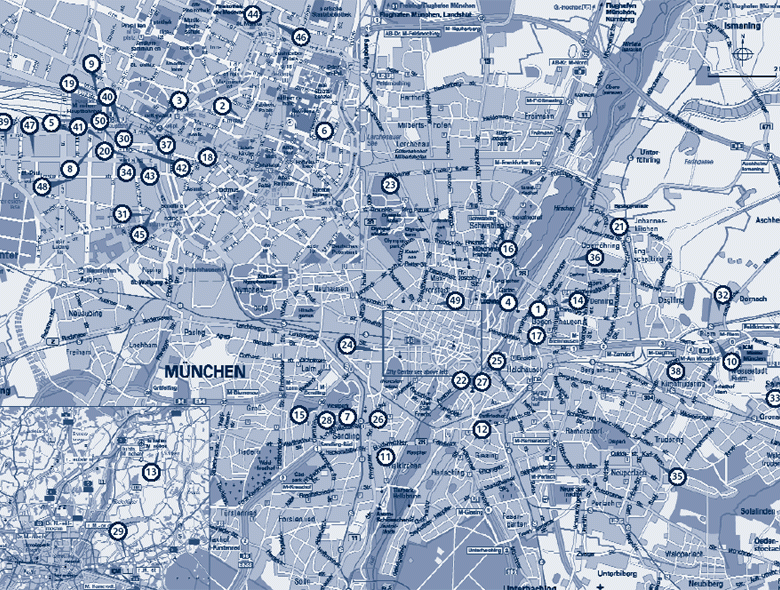 德国-慕尼黑地图