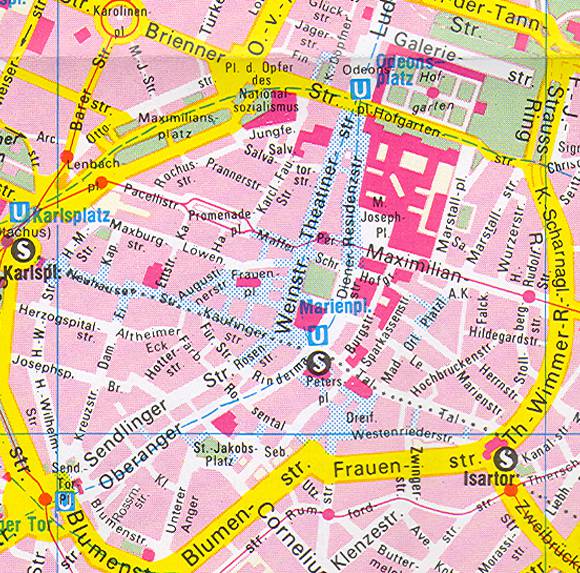 德国-慕尼黑地图