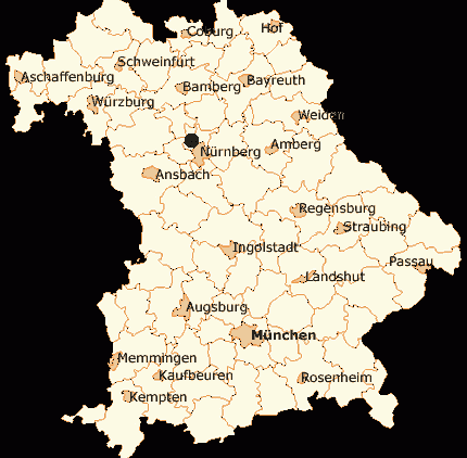 德国-纽伦堡地图,德国地图高清中文版