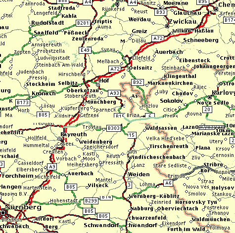 德国-纽伦堡地图,德国地图高清中文版