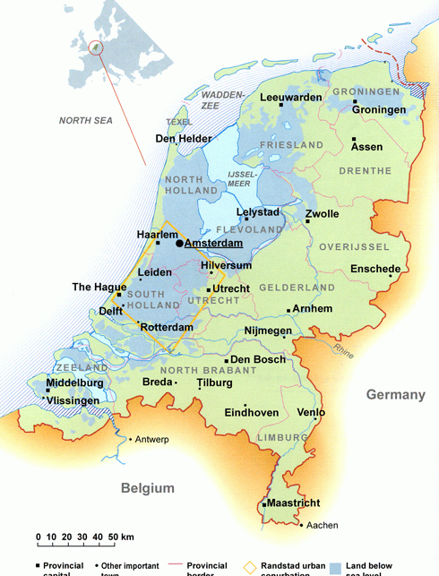 荷兰地图
