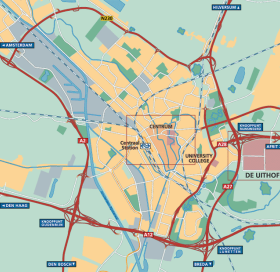 荷兰-烏特勒克地图