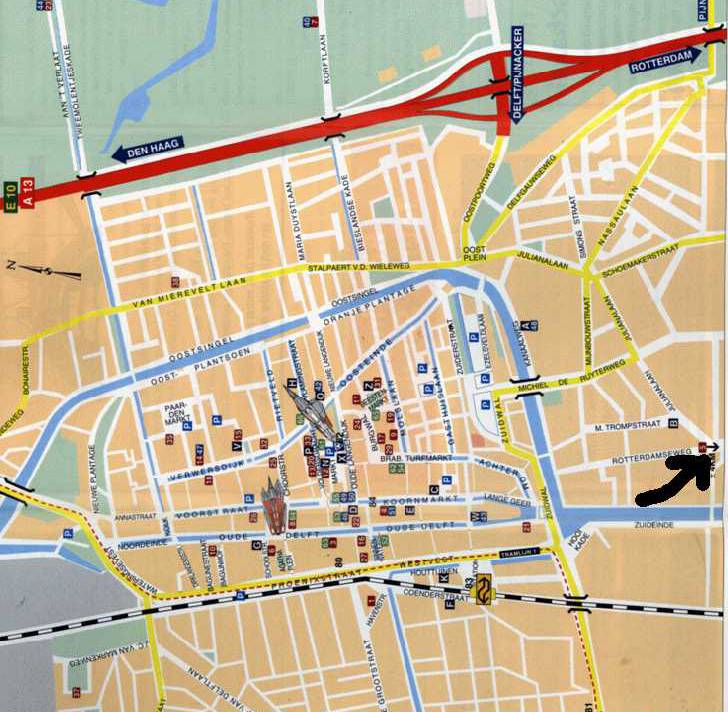 荷兰-戴夫特地图,荷兰地图高清中文版