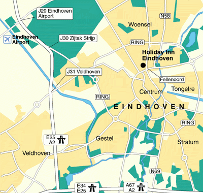 荷兰-恩和芬地图,荷兰地图高清中文版