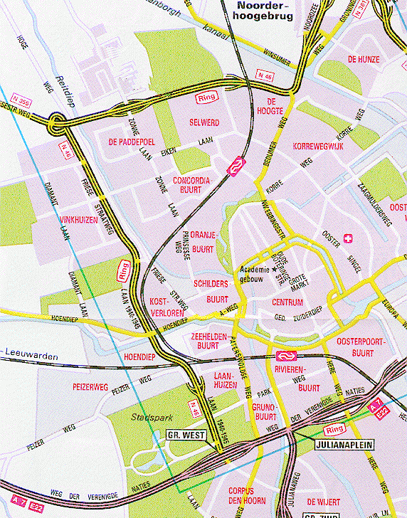 荷兰-哥罗宁根地图