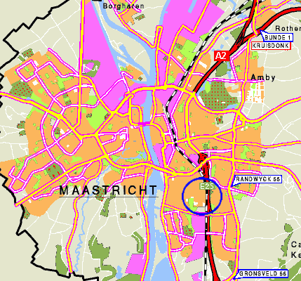 荷兰-马斯垂克地图