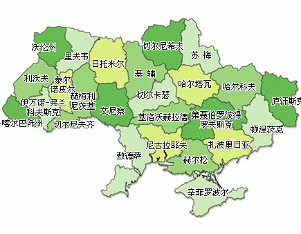 乌克兰地图,乌克兰地图高清中文版