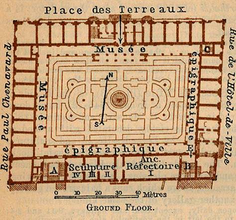 Lyons(PalaisSt-Pierre)地图,法国地图高清中文版