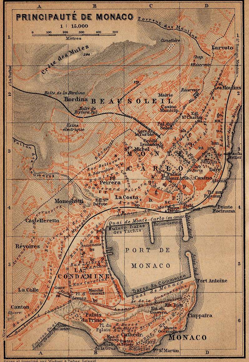 MonacoandMonteCarlo地图,法国地图高清中文版