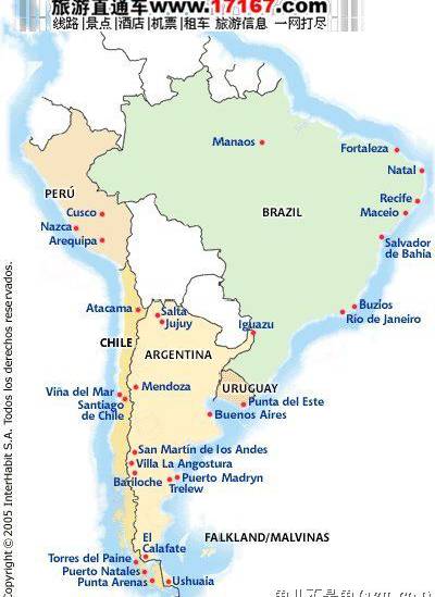 智利英语地图