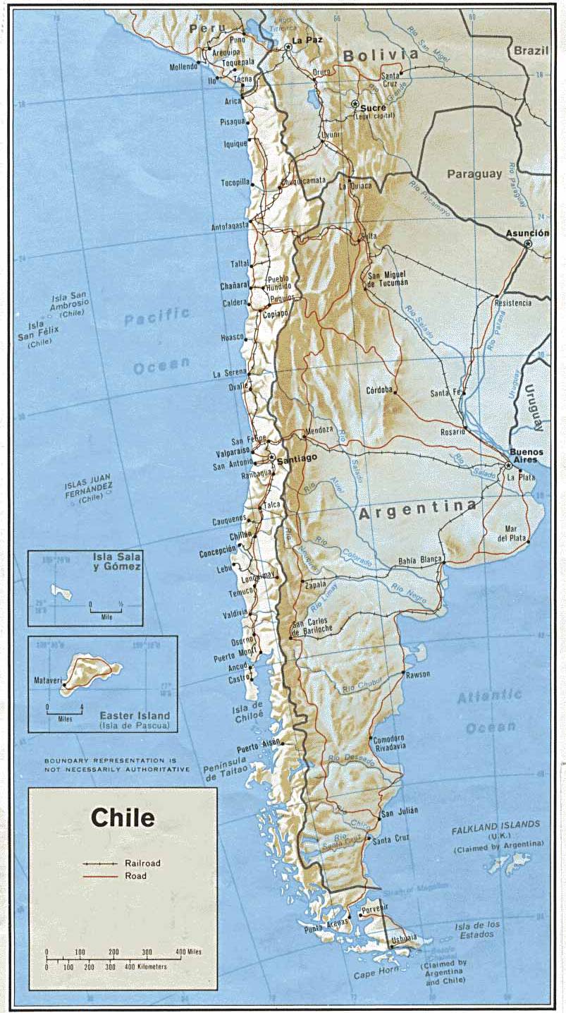 智利地图,智利地图高清中文版