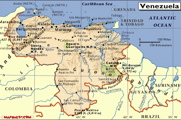委内瑞拉地图