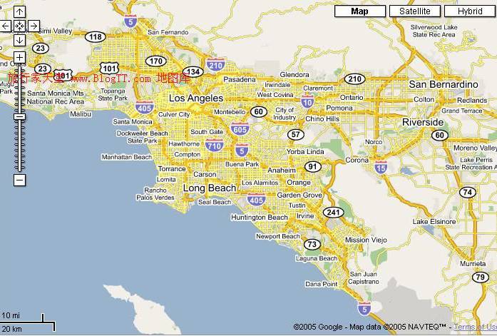 长滩市地图,美国地图高清中文版