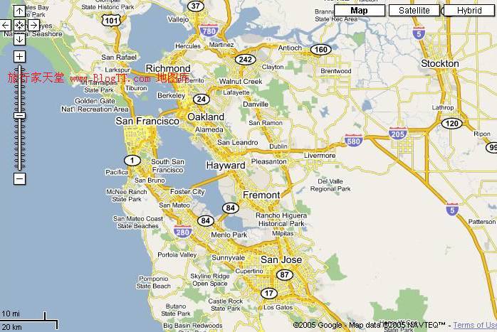旧金山地图,美国地图高清中文版