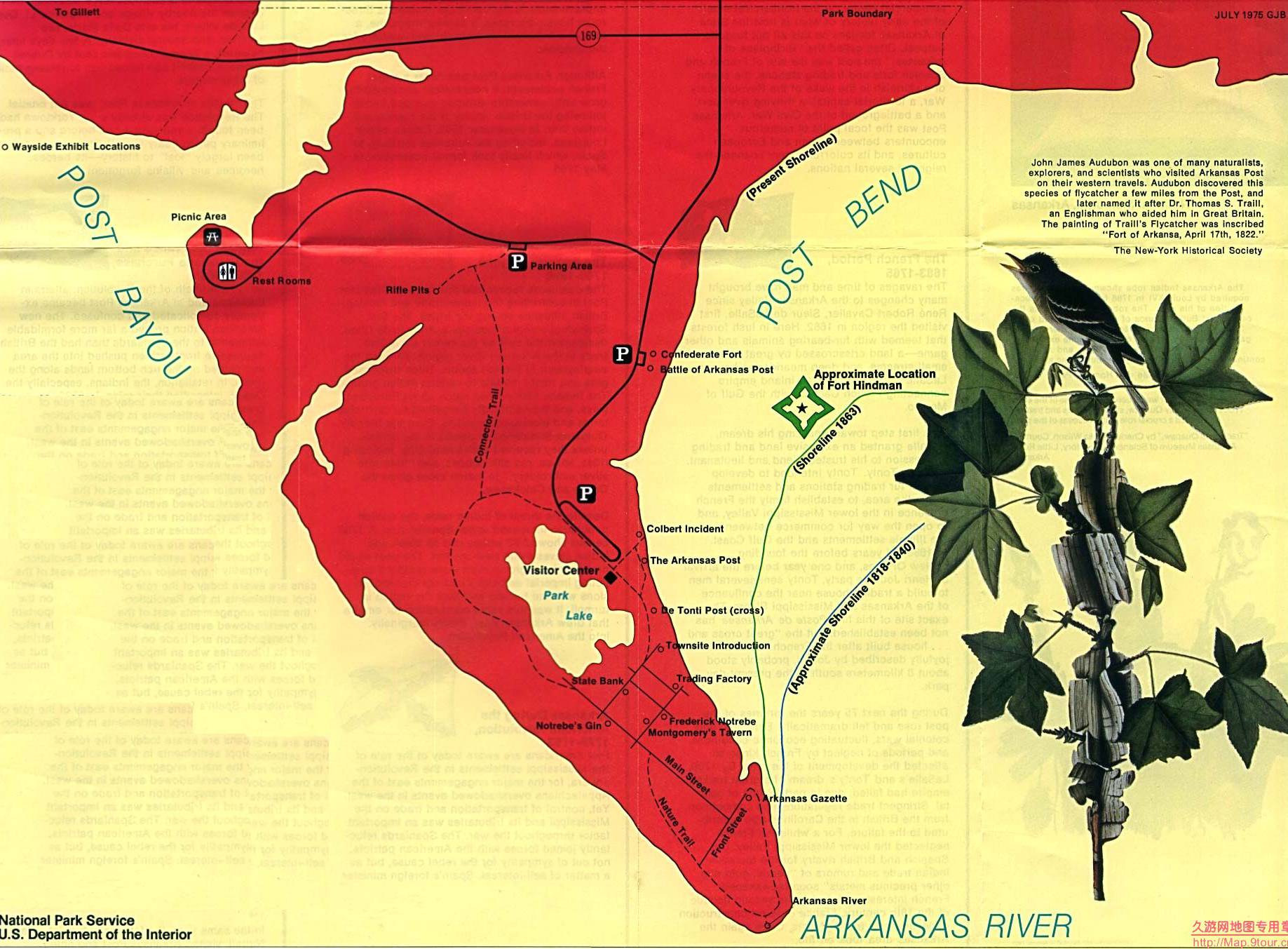 美国Arkansas州ArkansasRiverPark地图