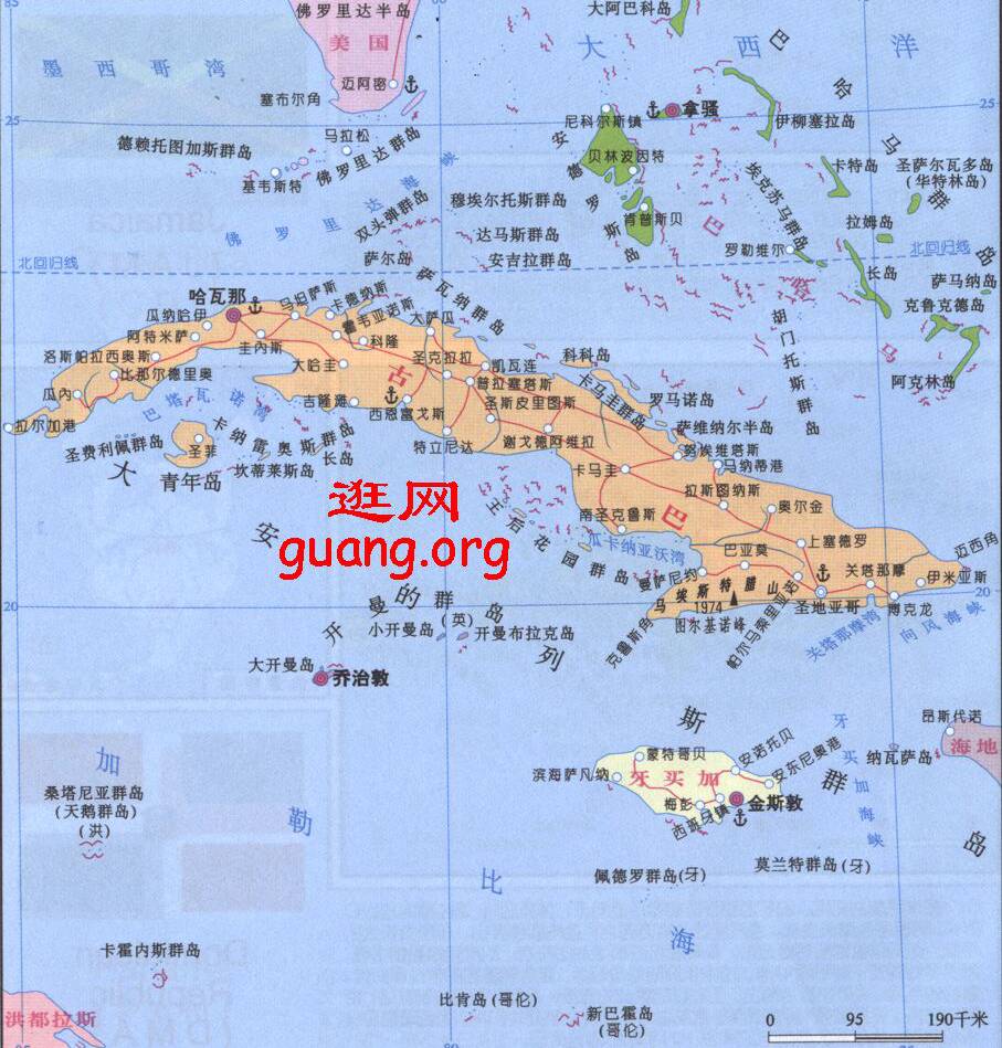 古巴地图