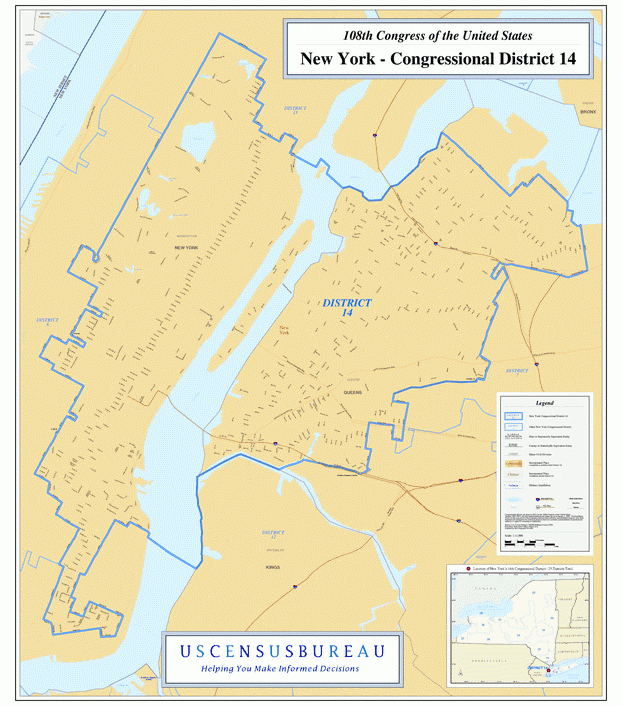 美国纽约地图