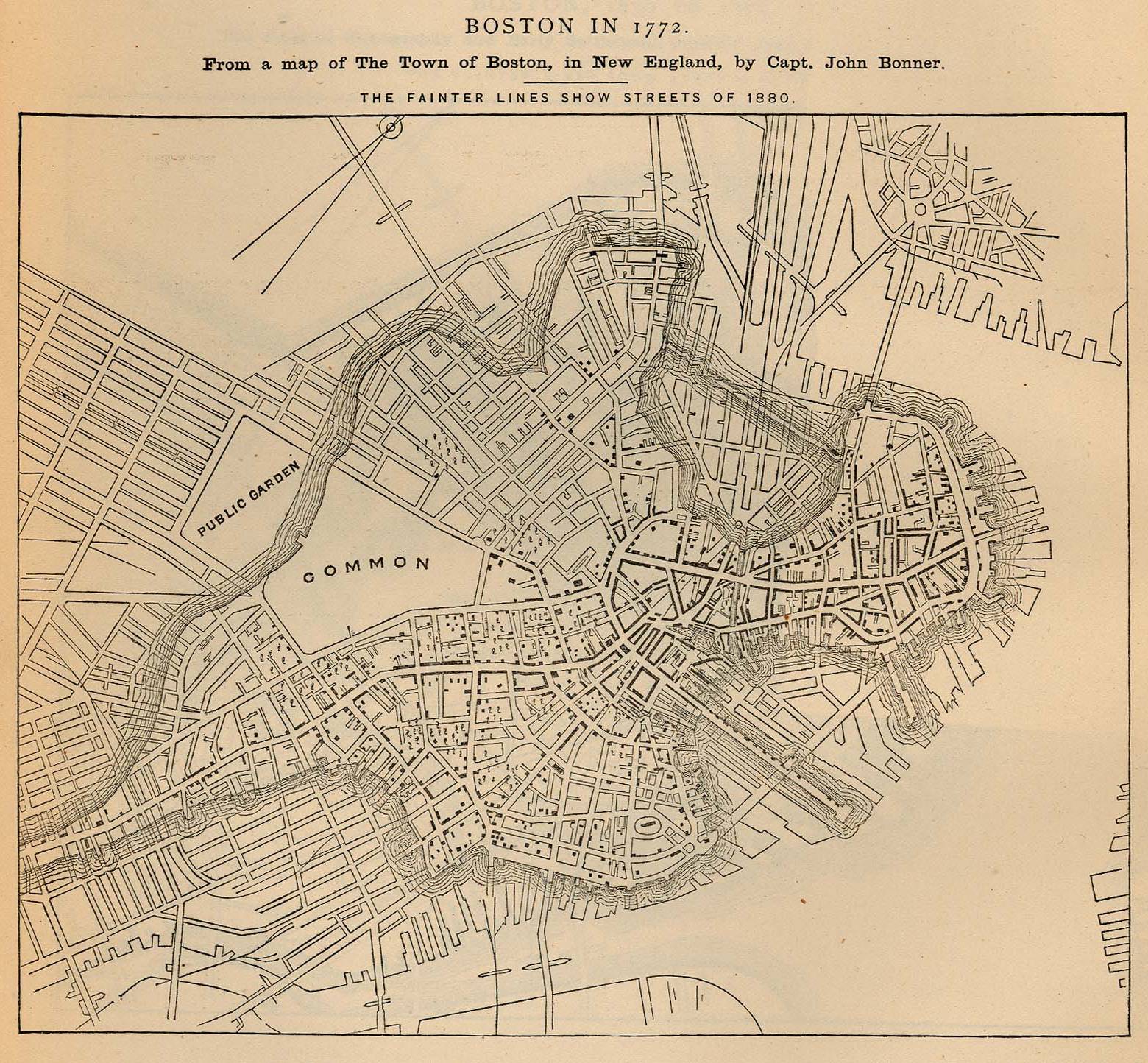 马萨诸塞-boston_1772地图